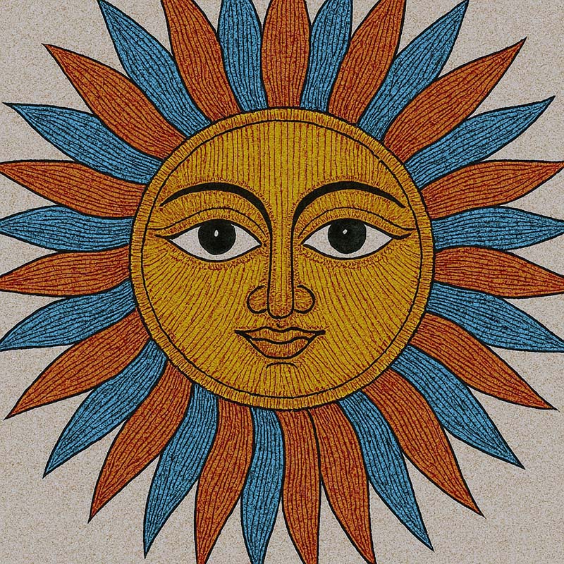 Easy Gond Painting Ideas for Beginners 19