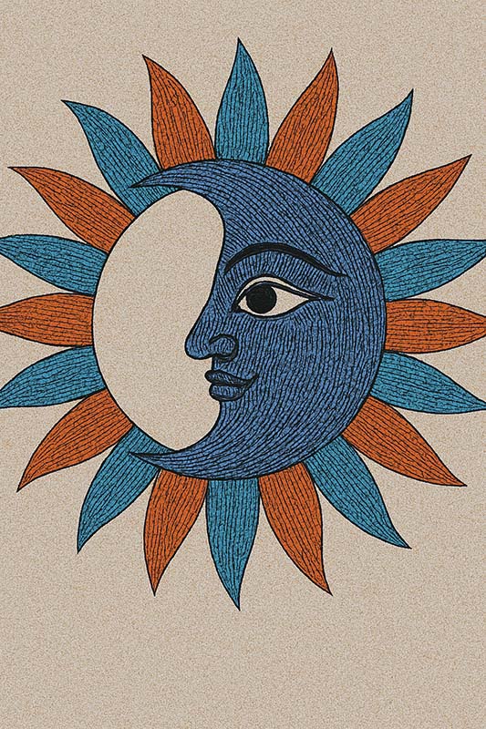 Easy Gond Painting Ideas for Beginners 20