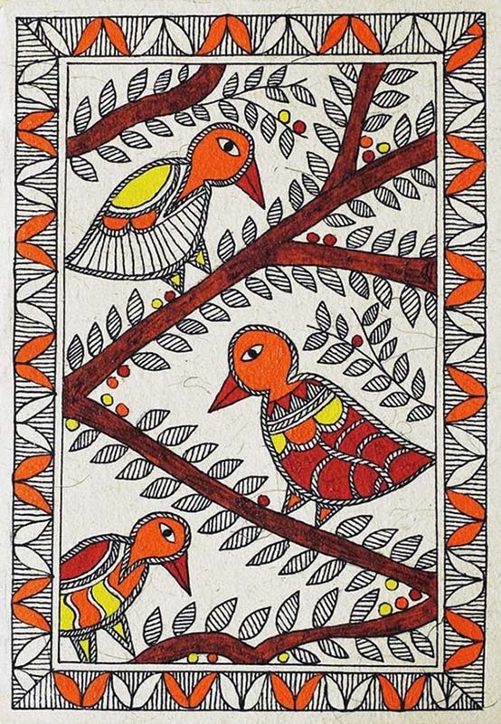 Easy Gond Painting Ideas for Beginners 23
