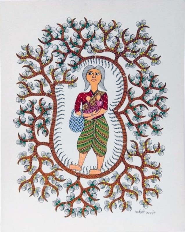 Easy Gond Painting Ideas for Beginners 26