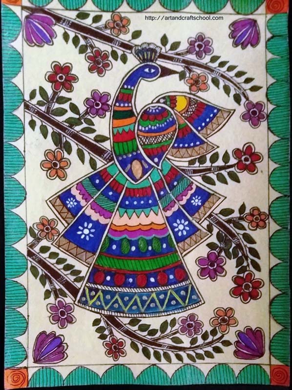 Easy Gond Painting Ideas for Beginners 29