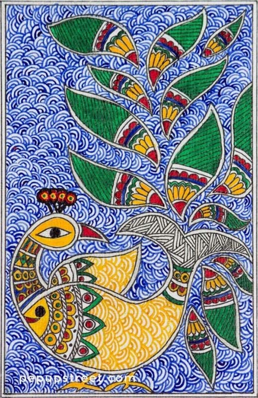 Easy Gond Painting Ideas for Beginners 31
