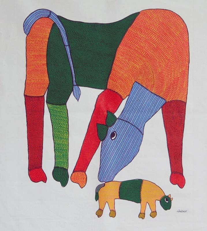 Easy Gond Painting Ideas for Beginners 32