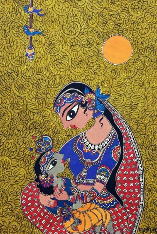 Easy Gond Painting Ideas for Beginners 34