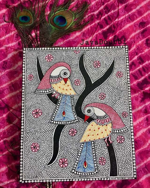 Easy Gond Painting Ideas for Beginners 37