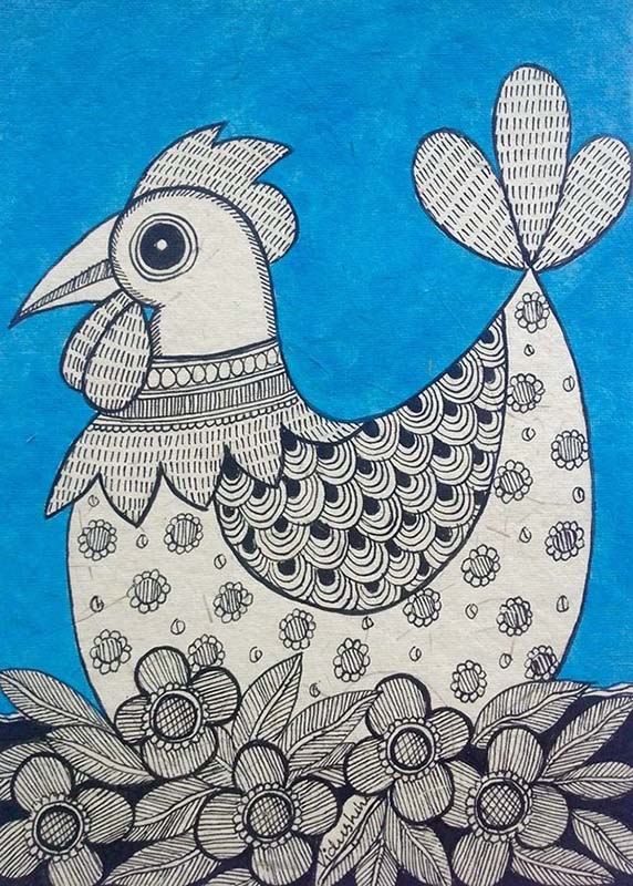 Easy Gond Painting Ideas for Beginners 38