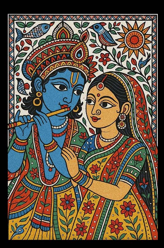 Easy Gond Painting Ideas for Beginners 47
