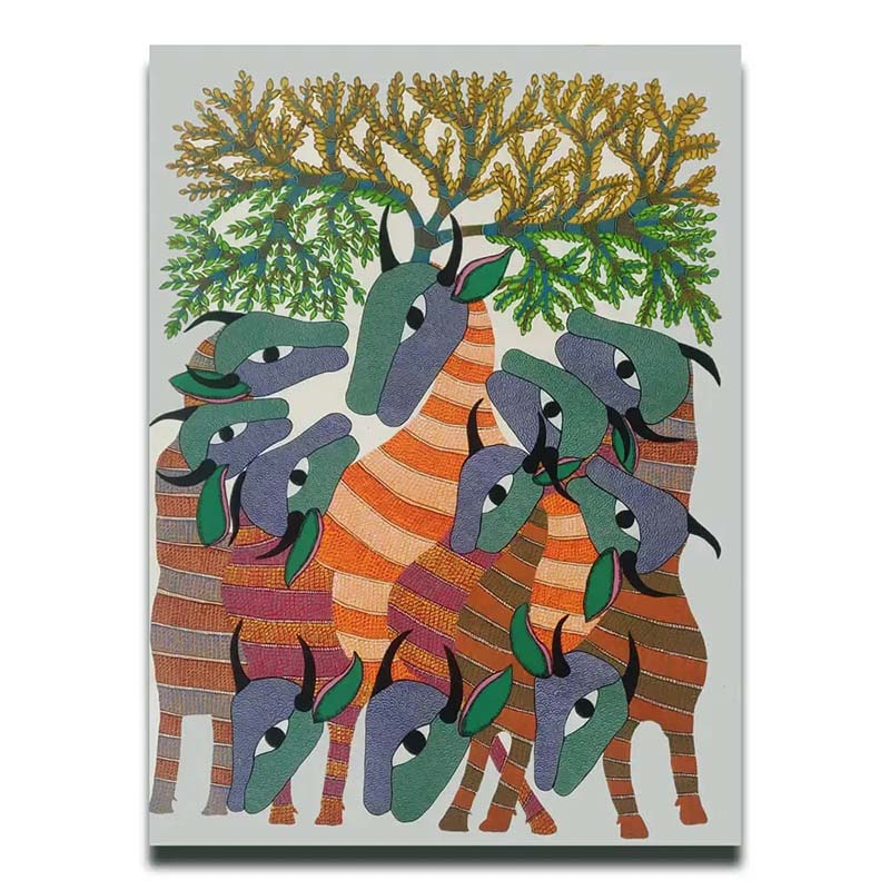 Easy Gond Painting Ideas for Beginners 57
