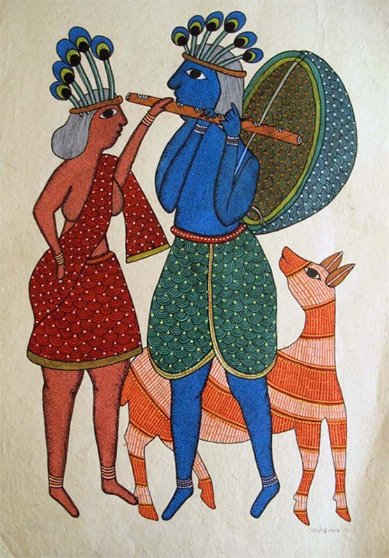 Easy Gond Painting Ideas for Beginners 6