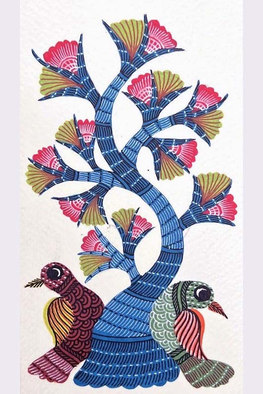 Easy Gond Painting Ideas for Beginners 62