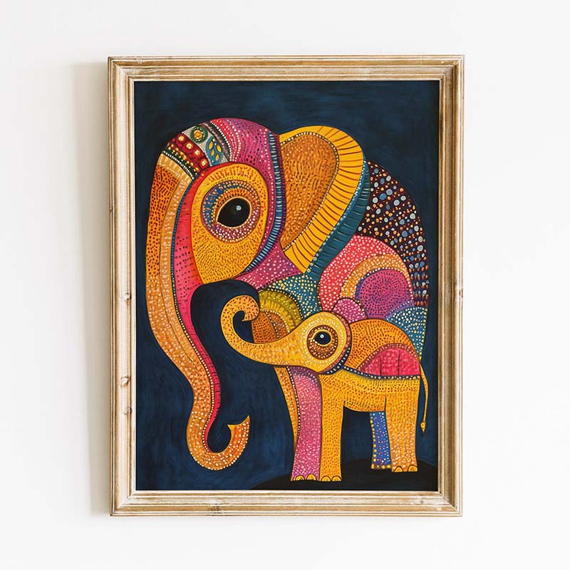 Easy Gond Painting Ideas for Beginners 63