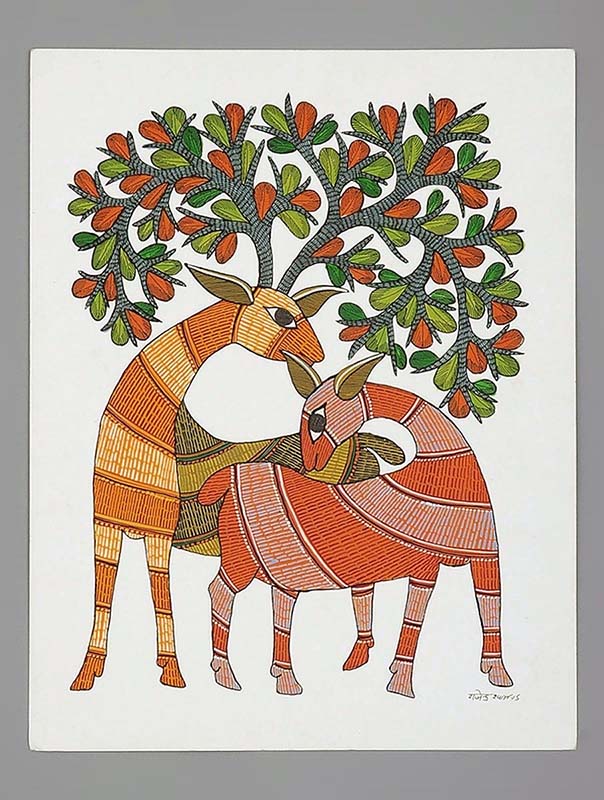 Easy Gond Painting Ideas for Beginners 65