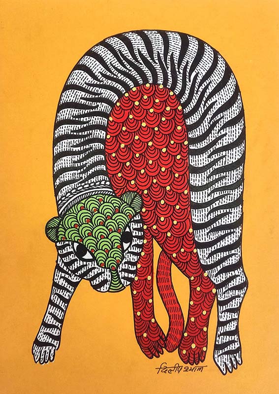 Easy Gond Painting Ideas for Beginners 68