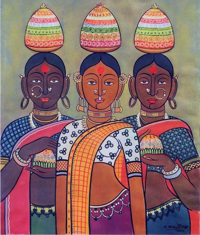 Easy Gond Painting Ideas for Beginners 69