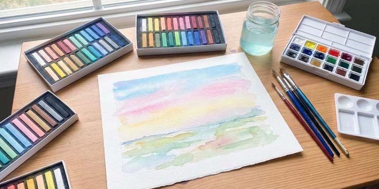 Easy Pastel Watercolor Paintings