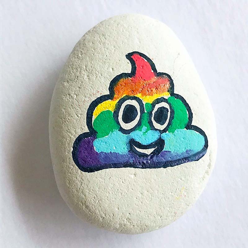 Easy Rock Painting Ideas 26