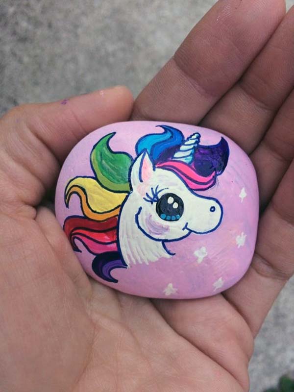 Easy Rock Painting Ideas 44