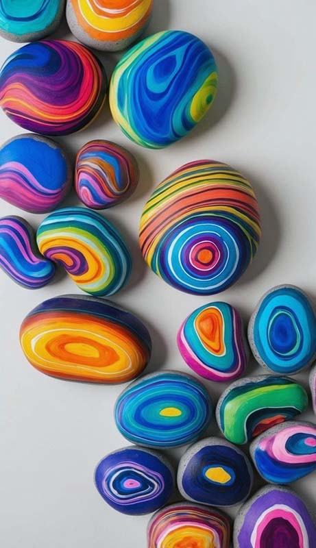 Easy Rock Painting Ideas 67