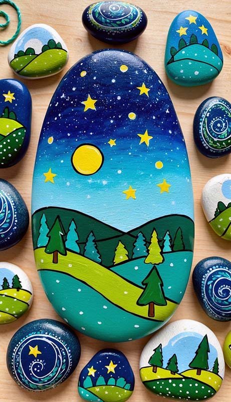 Easy Rock Painting Ideas 73