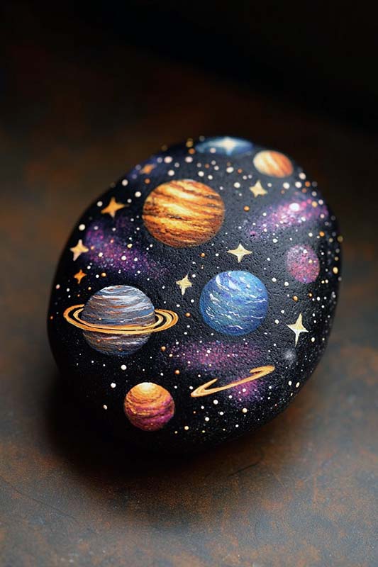 Easy Rock Painting Ideas 77