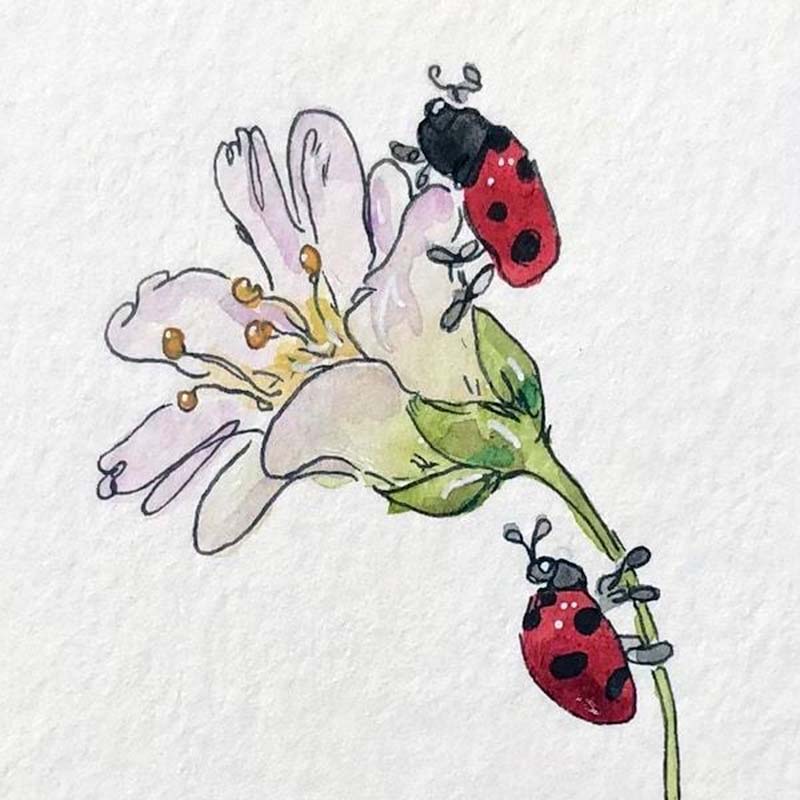 Easy Whimsical Watercolor Ideas 27