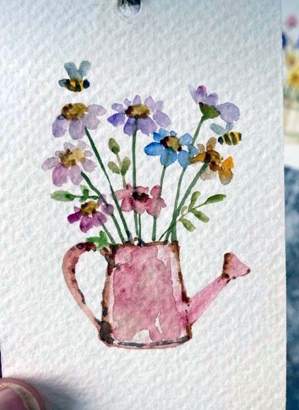 Easy Whimsical Watercolor Ideas 37