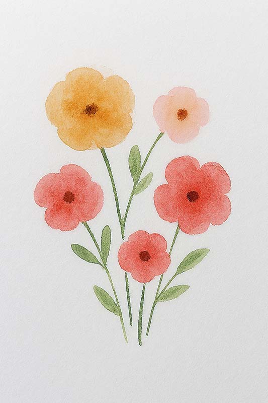 Easy Whimsical Watercolor Ideas 4