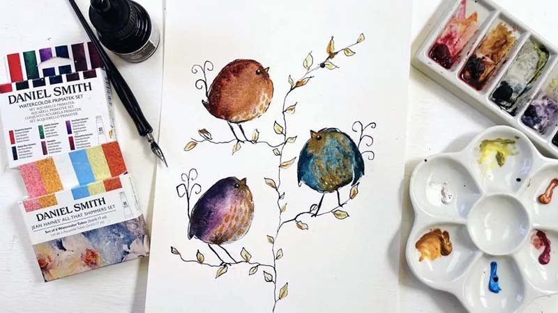 Easy Whimsical Watercolor Ideas 48