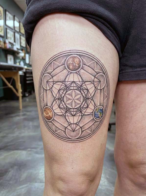 Planet Tattoo Ideas 10