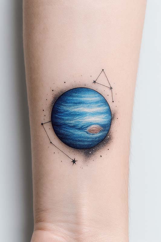 Planet Tattoo Ideas 12