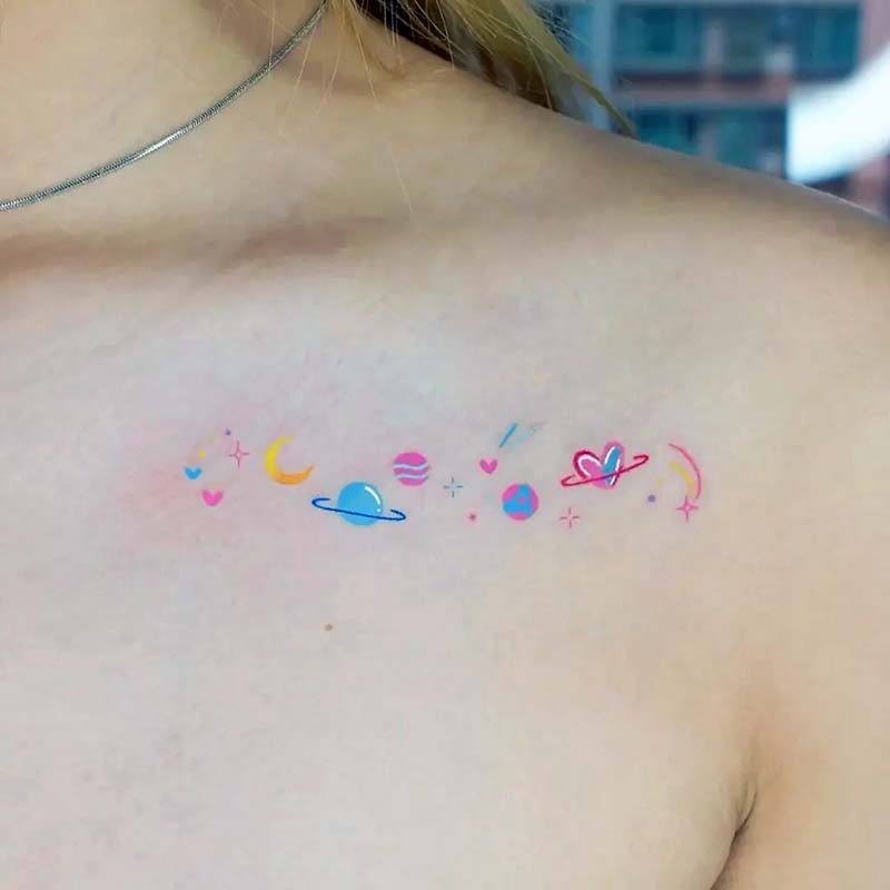 Planet Tattoo Ideas 18