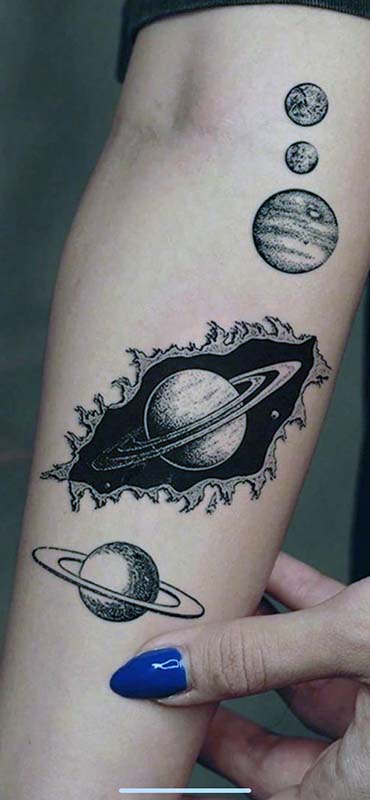 Planet Tattoo Ideas 27
