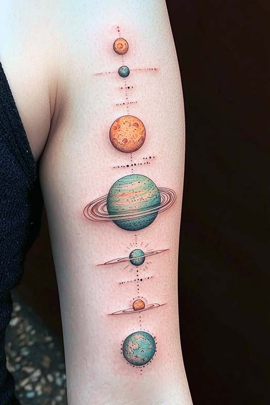 Planet Tattoo Ideas 29