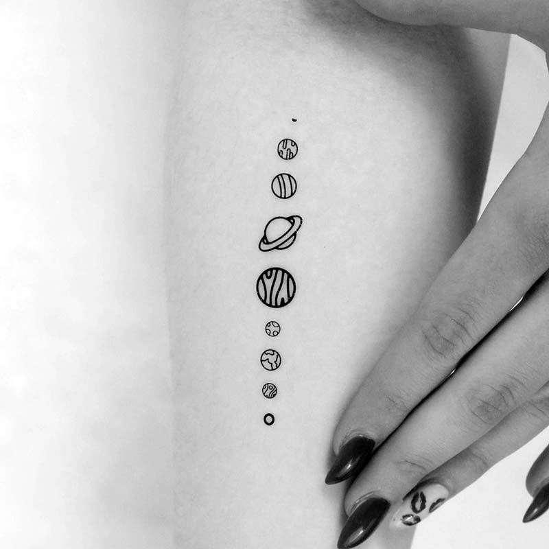 Planet Tattoo Ideas 30