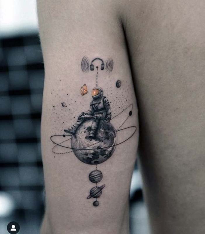 Planet Tattoo Ideas 31