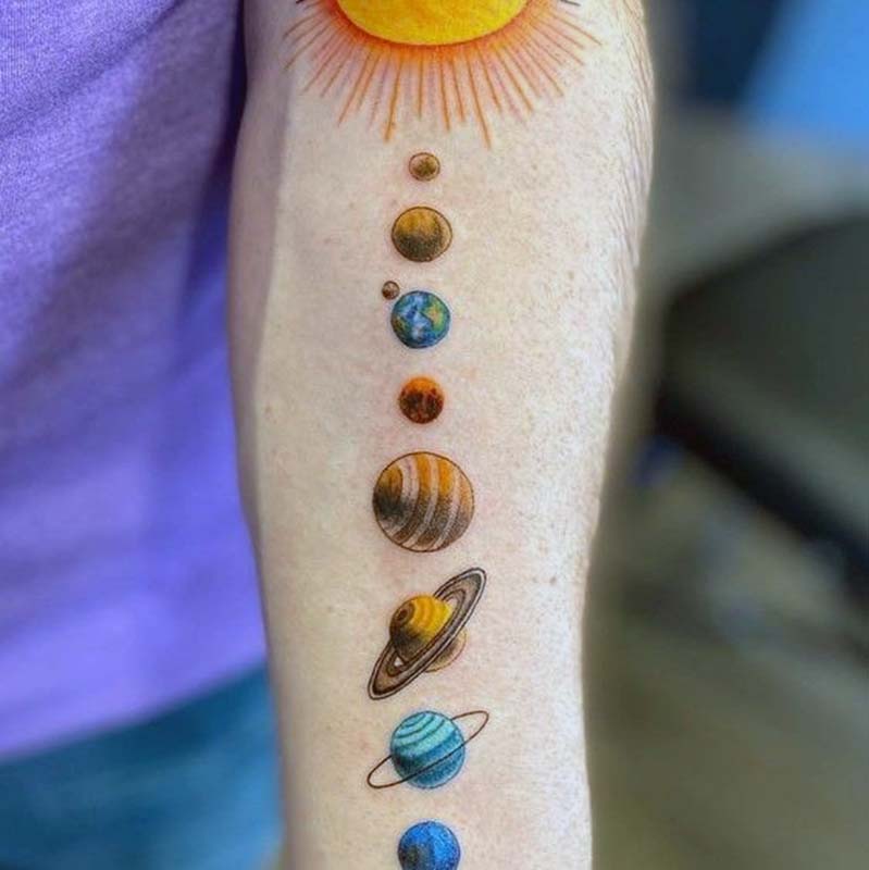 Planet Tattoo Ideas 32