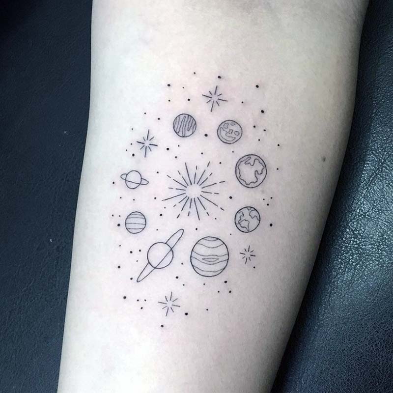 Planet Tattoo Ideas 35