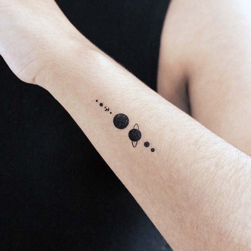 Planet Tattoo Ideas 37