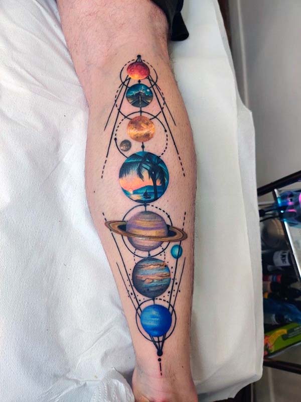 Planet Tattoo Ideas 52