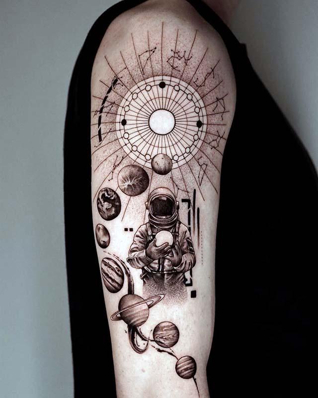 Planet Tattoo Ideas 56