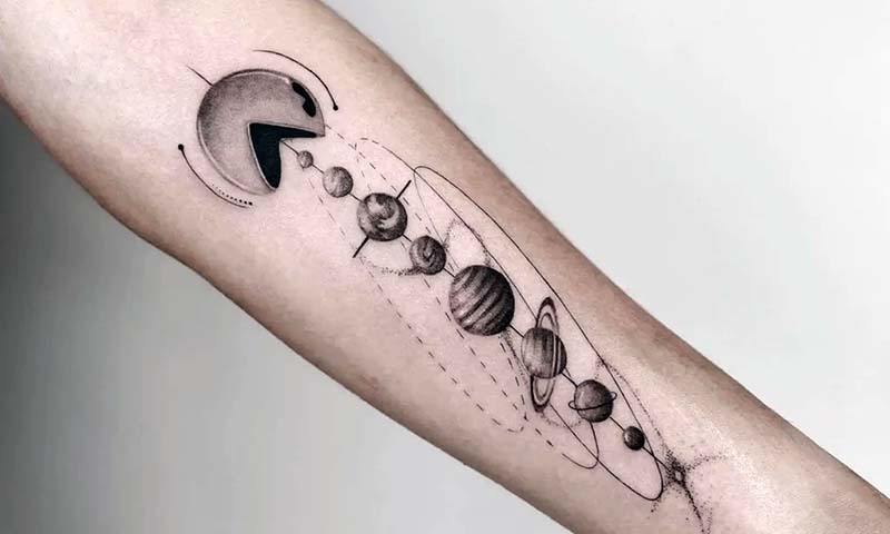 Planet Tattoo Ideas 58