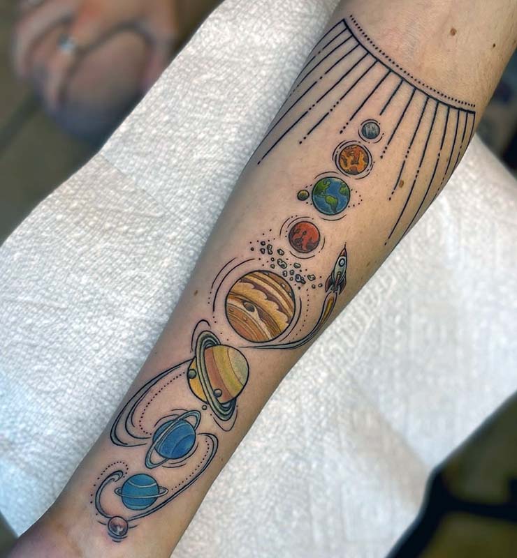 Planet Tattoo Ideas 59