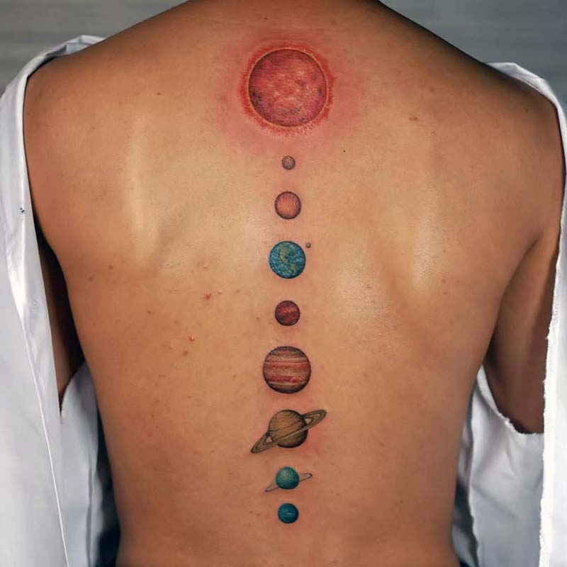 Planet Tattoo Ideas 63