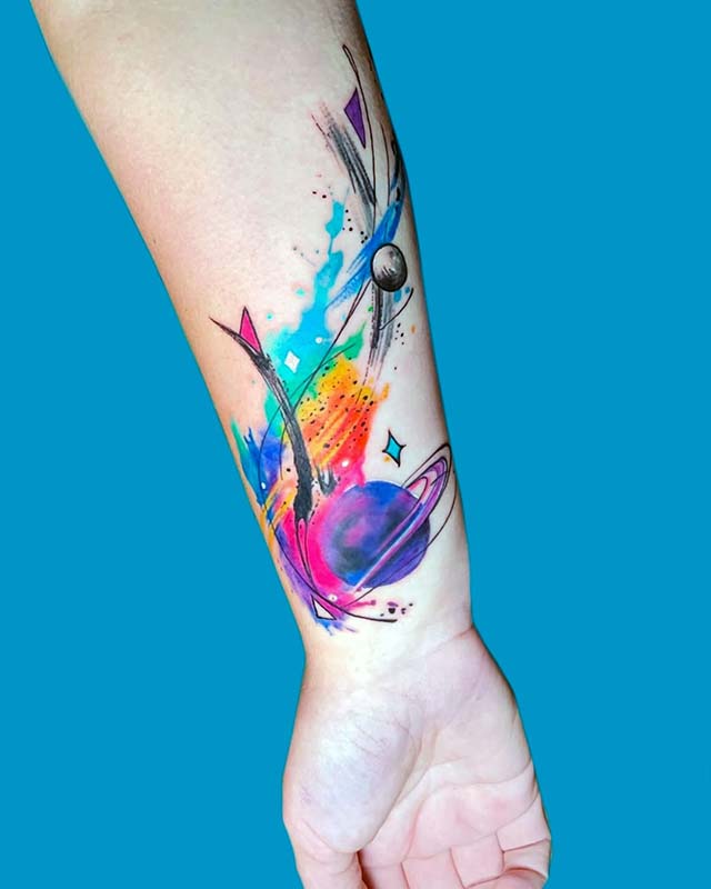 Planet Tattoo Ideas 67