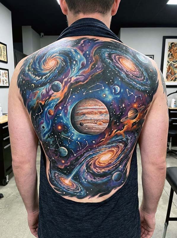 Planet Tattoo Ideas 9