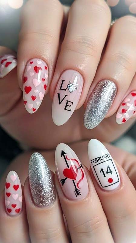 Valentines Day Nail Ideas 56