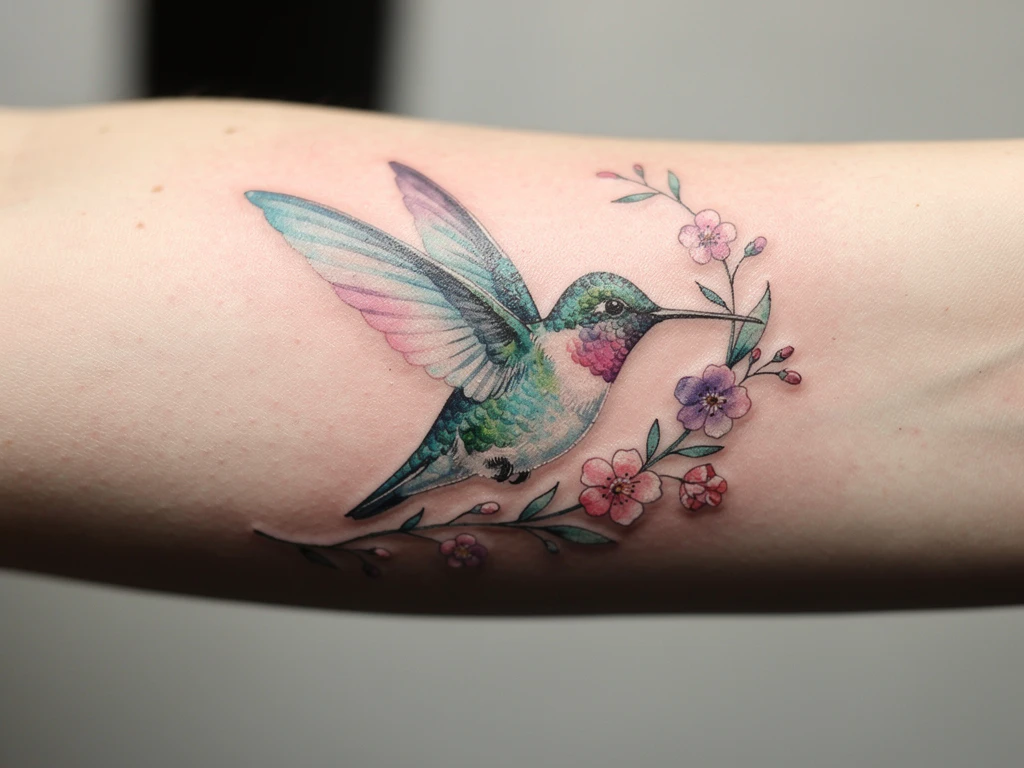 Hummingbird tattoo ideas 69