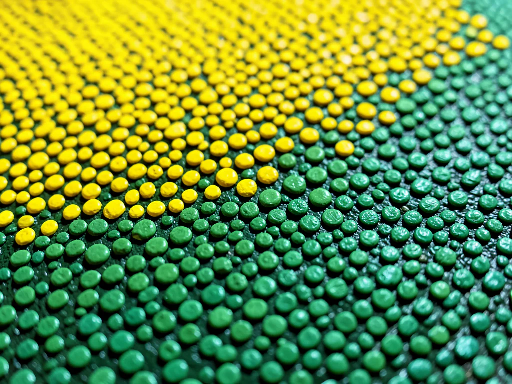 Abstract dot art painting 45