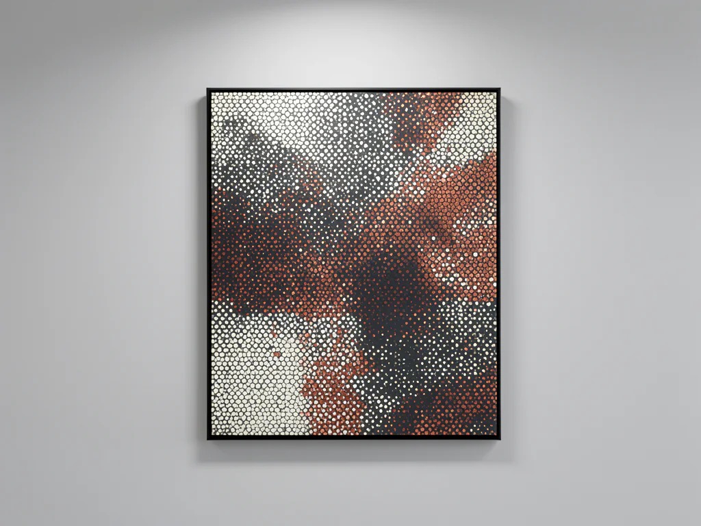 Abstract dot art painting 71
