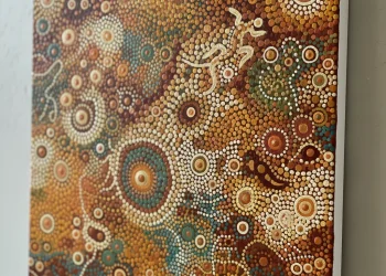 Abstract Dot Art Painting